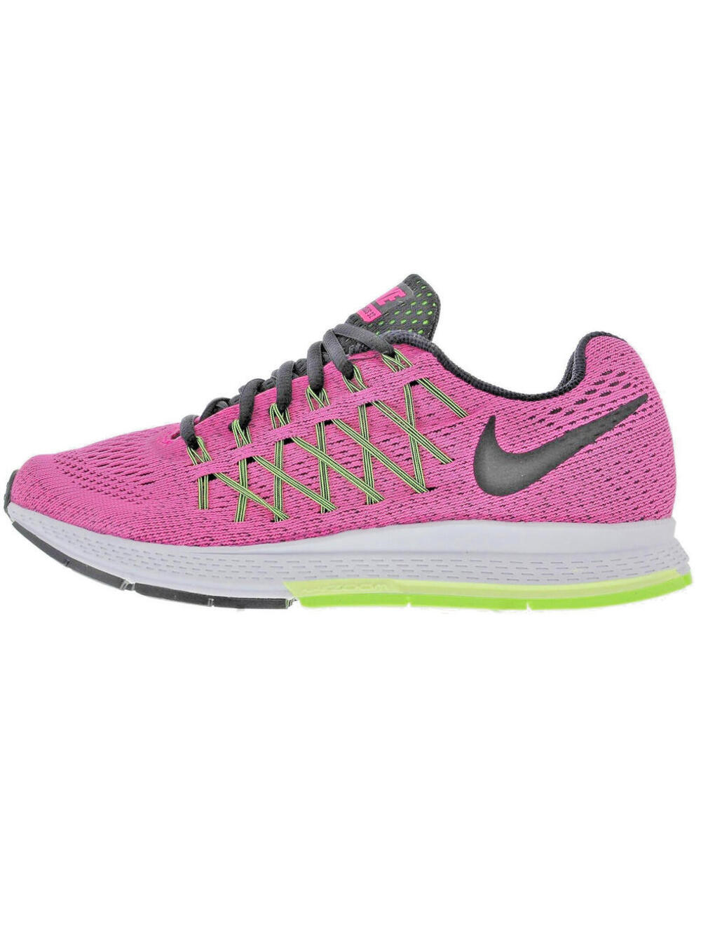 Nike Womens Air Zoom Pegasus 32 Sneaker Pink Pow Volt Ghost Green Black 11.5 NEW